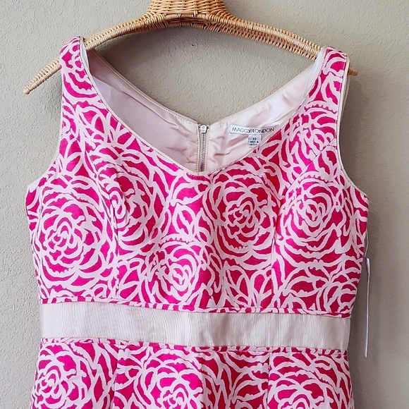 Maggy London pink rose dress - Picture 2 of 6